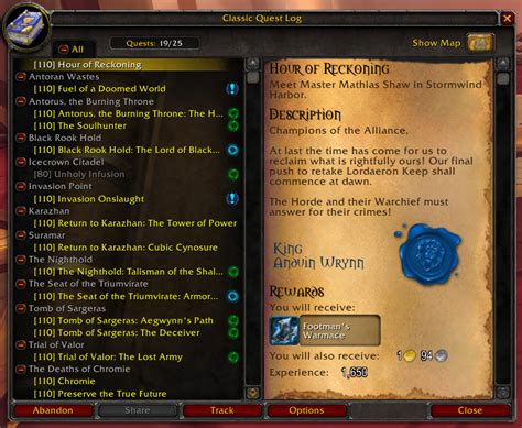 Quest Log .